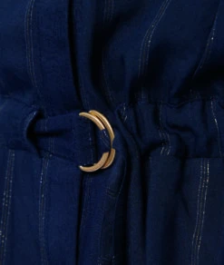 Langes Kleid Mit Schimmernden Details MARINEBLAU -Etam Verkäufe 653873925 b