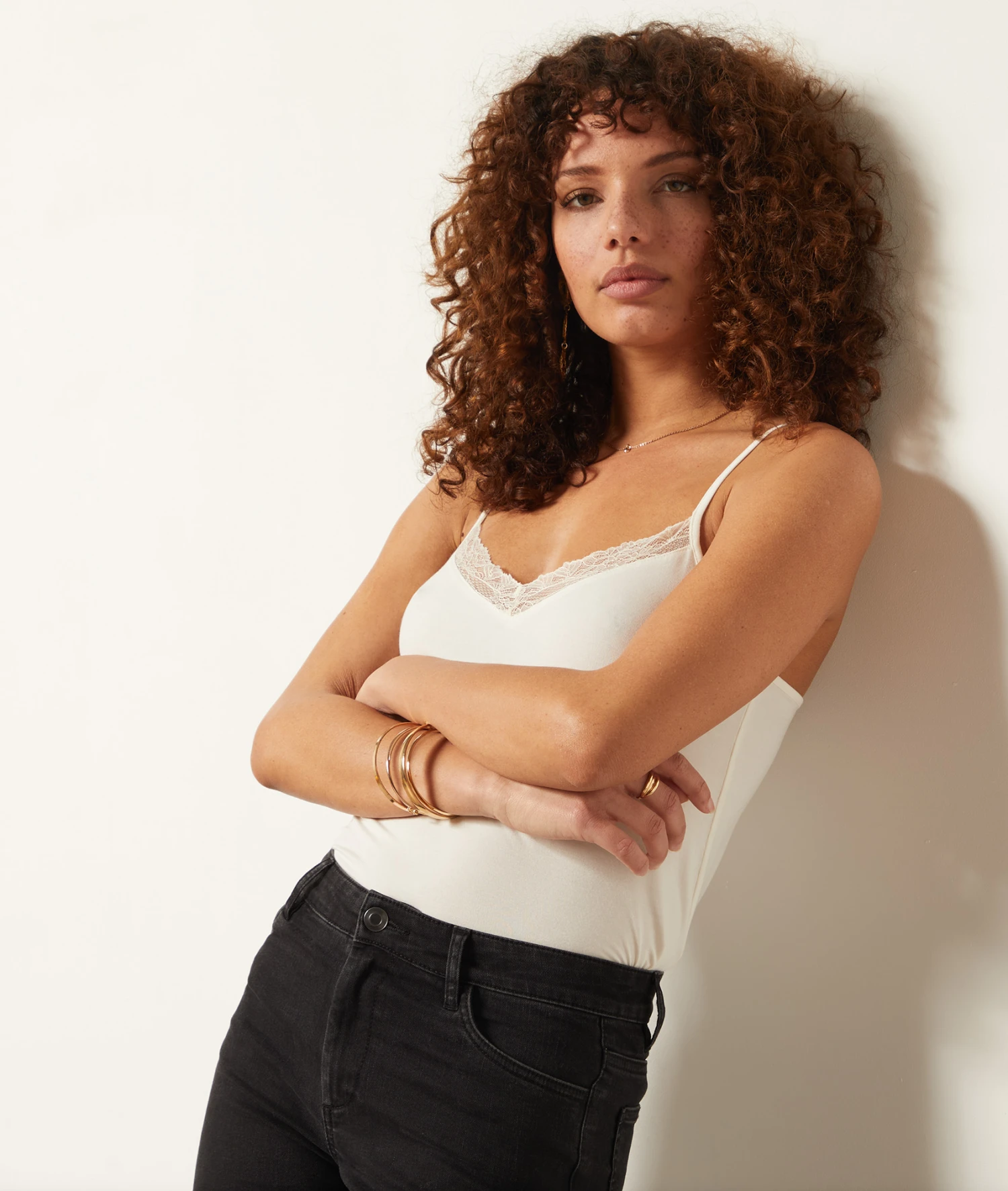 Caraco Mit Spitze Am Ausschnitt ECRU 5 Caraco Mit Spitze Am Ausschnitt ECRU – Bild 5