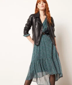 Langes Kleid Mit Print GRÜN 9 Langes Kleid Mit Print GRÜN -Etam Verkäufe 653897733 c