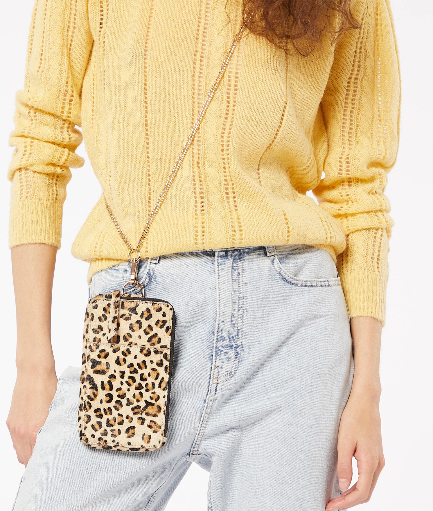 Handytasche Aus Leder ECRU 1 Handytasche Aus Leder ECRU