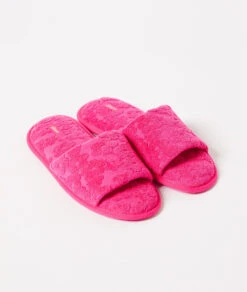 Bequeme Offene Hausschuhe für Damen in Bonbonrosa – Weicher Komfort für Zuhause