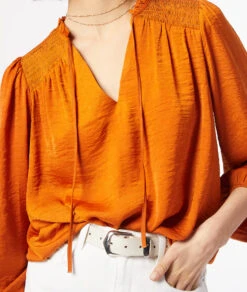 Fließend Fallende Bluse KASTANIE 8 Fließend Fallende Bluse KASTANIE -Etam Verkäufe 653908785 b