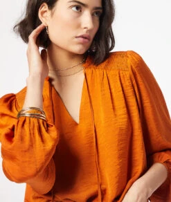 Fließend Fallende Bluse KASTANIE 9 Fließend Fallende Bluse KASTANIE -Etam Verkäufe 653908785 c