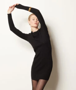 Kleid Aus Gripptem Strick SCHWARZ -Etam Verkäufe 653910905 6