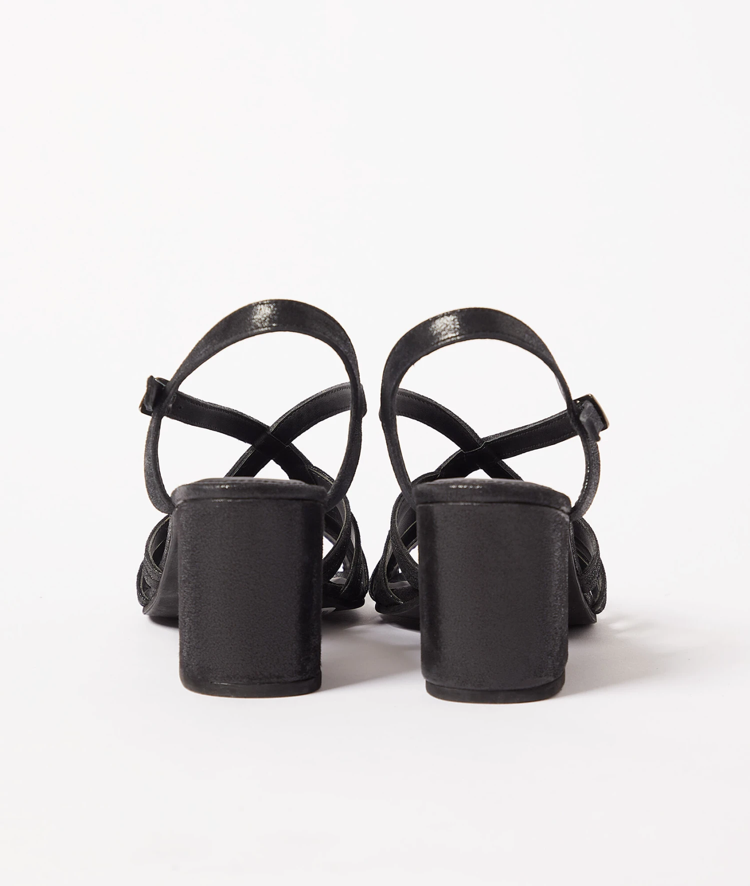 Sandalen Mit Absatz Aus Leder SCHWARZ 5 Sandalen Mit Absatz Aus Leder SCHWARZ – Bild 5