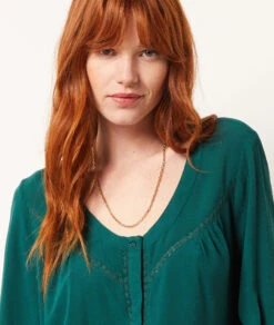 Fließende Hemdbluse GRÜN -Etam Verkäufe 653919846 b