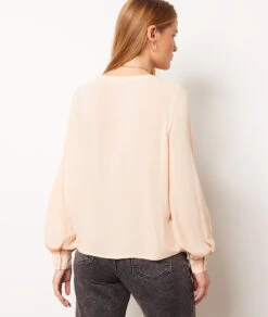 Hemdbluse Mit Langen Ärmeln PUDERROSA -Etam Verkäufe 653919876 a