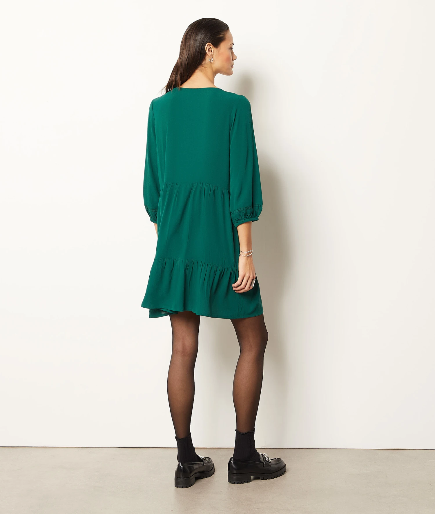 Fließendes Kleid GRÜN 2 Fließendes Kleid GRÜN – Bild 2