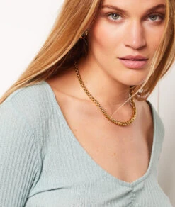 T-Shirt Mit Langen Ärmeln SELADONGRÜN -Etam Verkäufe 653933938 b