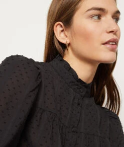 Hemdbluse Aus 100 % Baumwolle SCHWARZ 8 Hemdbluse Aus 100 % Baumwolle SCHWARZ -Etam Verkäufe 653934905 b