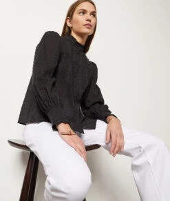 Hemdbluse Aus 100 % Baumwolle SCHWARZ 9 Hemdbluse Aus 100 % Baumwolle SCHWARZ -Etam Verkäufe 653934905 c