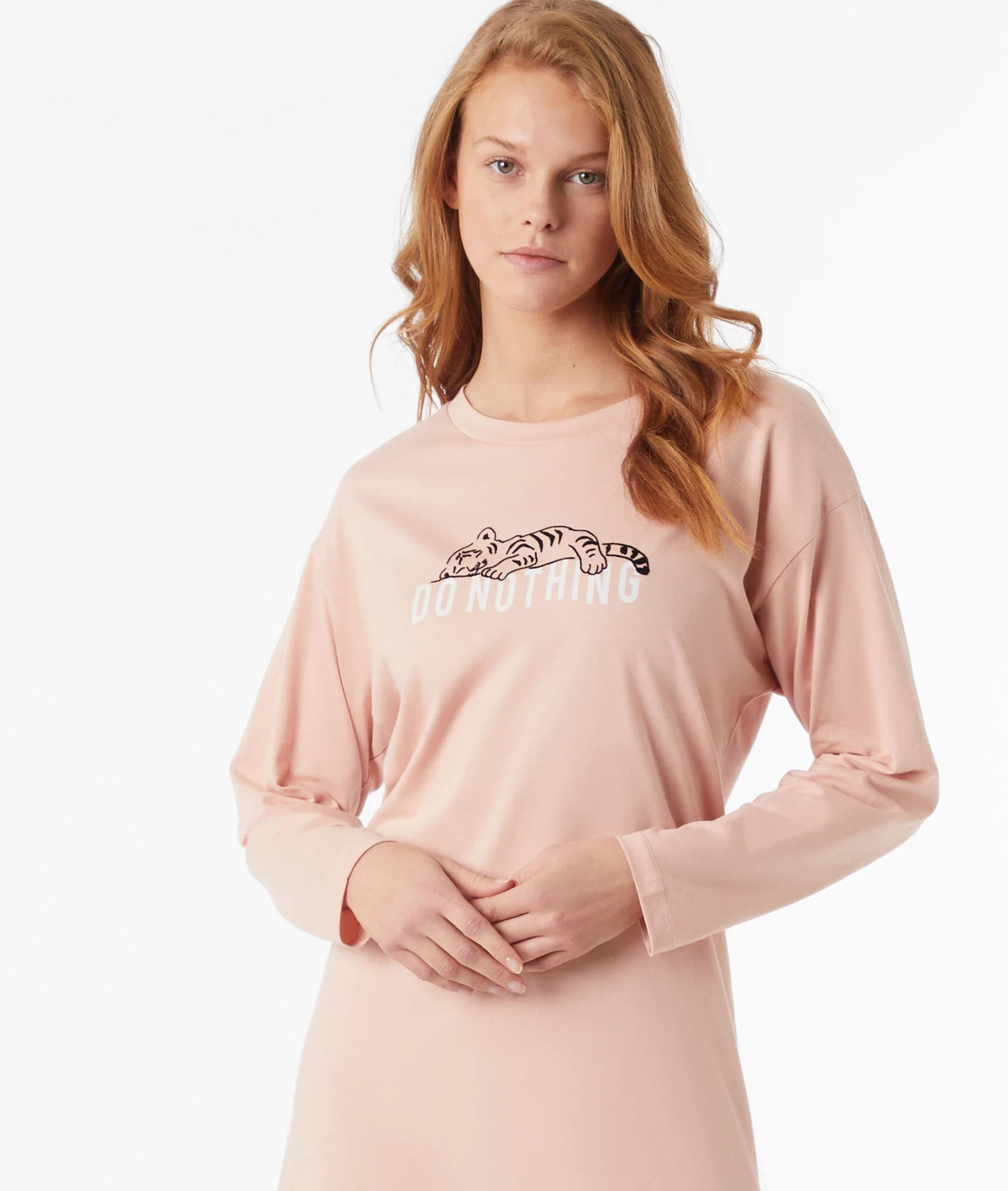 Elegantes Nachthemd mit Print – Bequeme Nachtwäsche in Blush 5 Elegantes Nachthemd mit Print – Bequeme Nachtwäsche in Blush – Bild 5