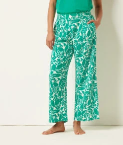 7/8 Damen Pyjamahose mit Modernem Print in Grün – Komfortabler Schlafgenuss -Etam Verkäufe 653938146 6
