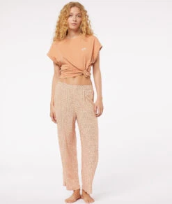 7/8 Pyjamahose aus nachhaltiger Viskose – Bequeme Schlafhose in Terracotta -Etam Verkäufe 653938364 6