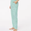 Leinen-Pyjamahose Gestreift Grün – Nachhaltige Nachtwäsche für Damen -Etam Verkäufe 653939446 x