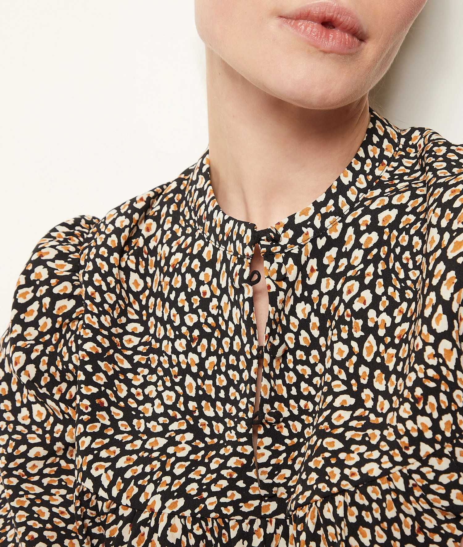 Bluse Mit Print SCHWARZ 4 Bluse Mit Print SCHWARZ – Bild 4