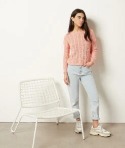 Strickpullover Mit Zopfmuster PFIRSICH -Etam Verkäufe 653963166 6