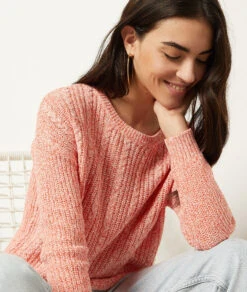 Strickpullover Mit Zopfmuster PFIRSICH -Etam Verkäufe 653963166 b