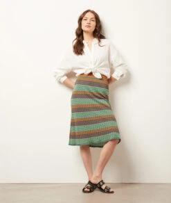 Rock Aus Strick GRÜN