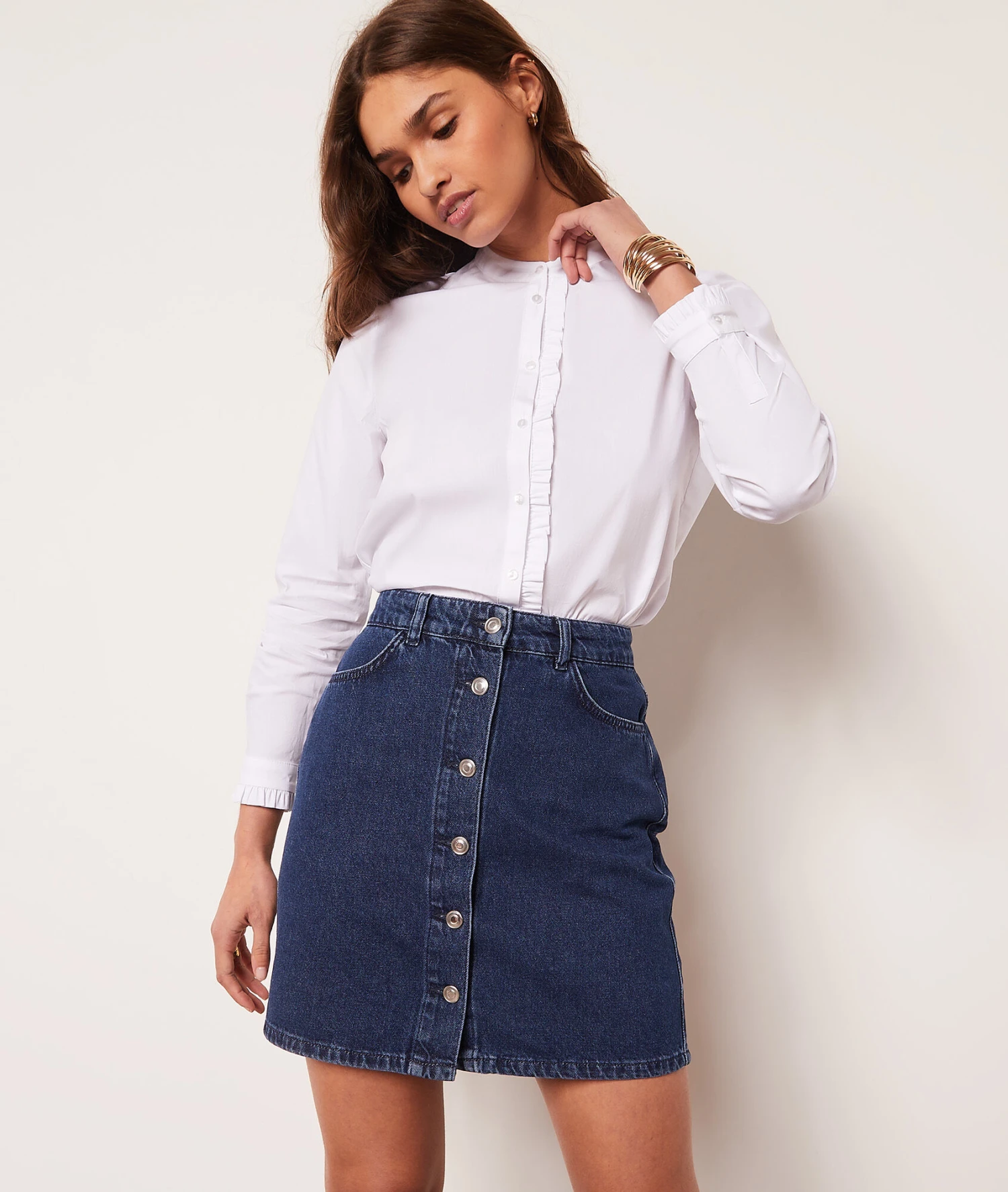 Hemd Mit Langen Ärmeln WEISS 1 Hemd Mit Langen Ärmeln WEISS