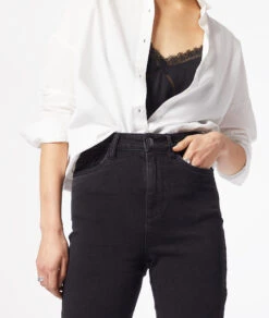 Ausgestellte Jeans Mit Hoher Taille SCHWARZ -Etam Verkäufe 653981005 b