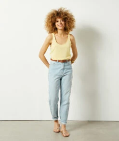 Top Aus Leinenmischgewebe HELLGELB 7 Top Aus Leinenmischgewebe HELLGELB -Etam Verkäufe 653982050 6