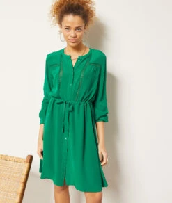 Geknöpftes Kleid SEEGRÜN -Etam Verkäufe 653983940 6