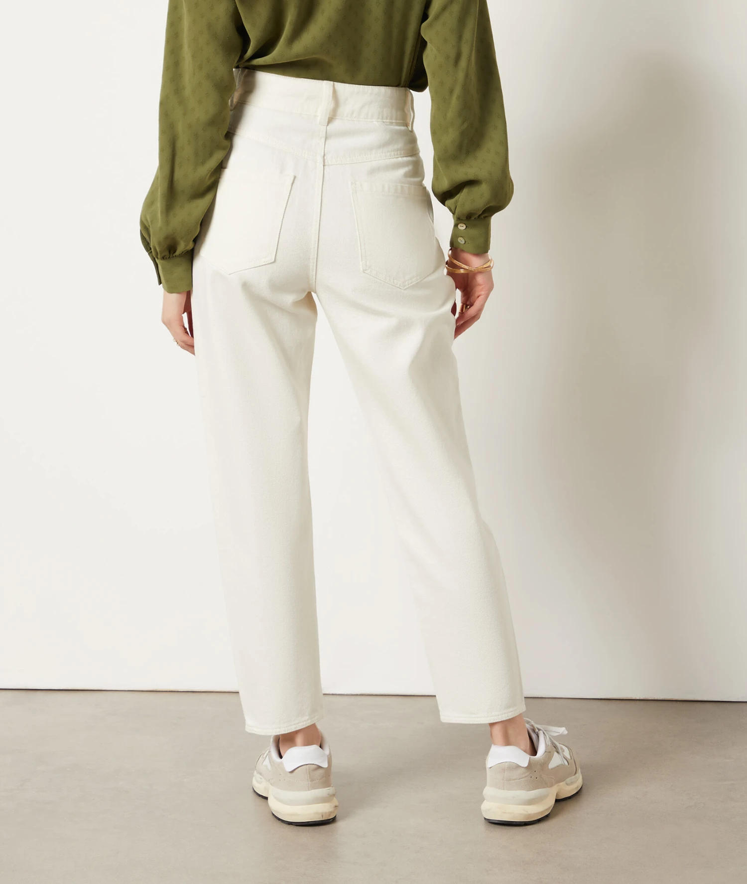 Jeans Im Karottenschnitt ECRU 2 Jeans Im Karottenschnitt ECRU – Bild 2