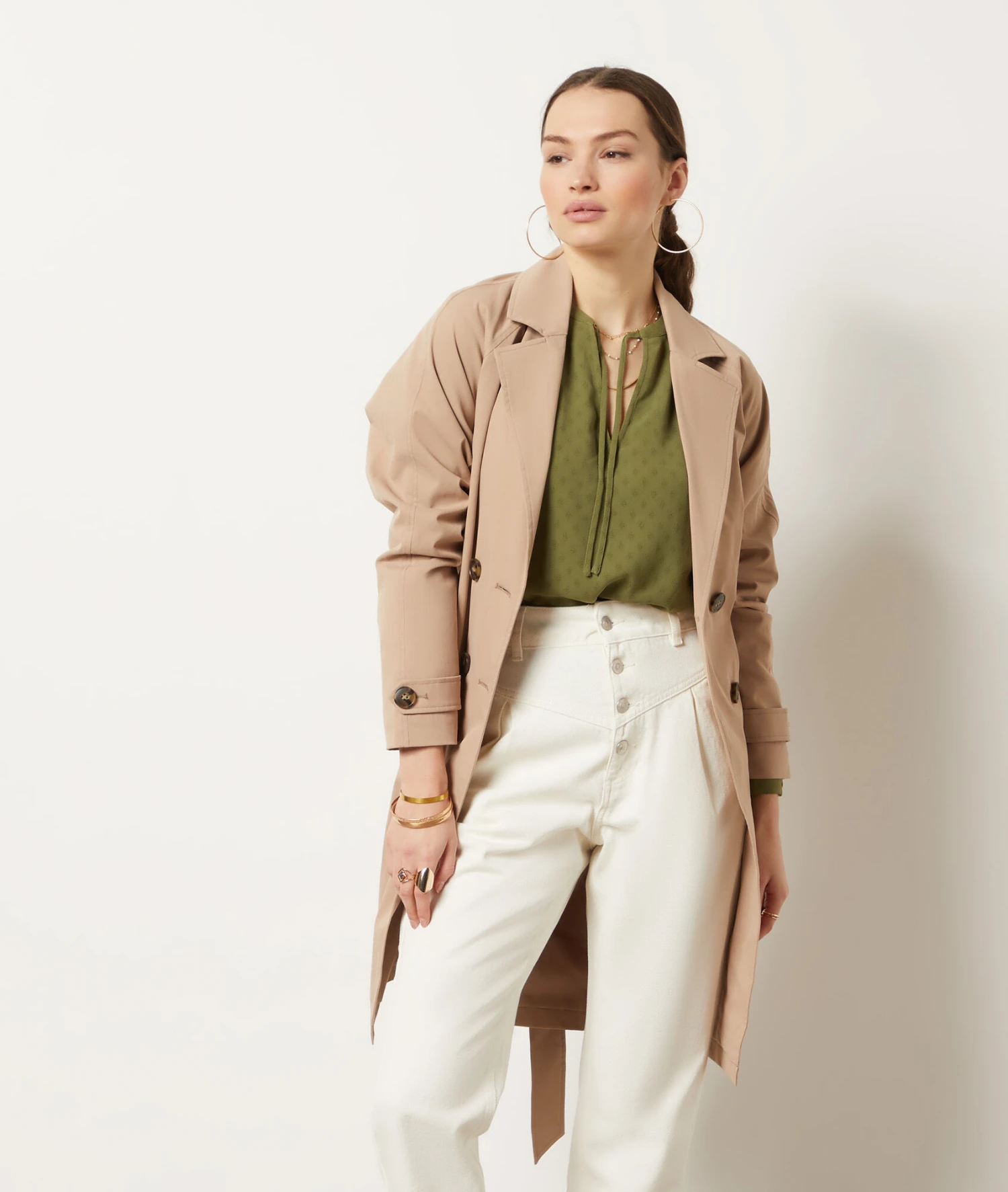 Jeans Im Karottenschnitt ECRU 5 Jeans Im Karottenschnitt ECRU – Bild 5