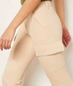 Gerade Geschnittene Hose BEIGE -Etam Verkäufe 653986283 b