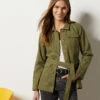 Jacke Aus 100 % Baumwolle KHAKI -Etam Verkäufe 653986345 x