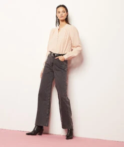 Weit Geschnittene Jeans ANTHRAZIT -Etam Verkäufe 653987204 c