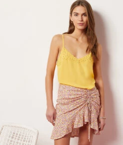 Caraco Mit Gestickten Details GELB -Etam Verkäufe 653988954 c