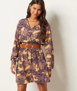 Kleid Mit Print MARINEBLAU -Etam Verkäufe 653990837 6