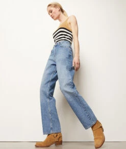 Jeans Mit Geradem Schnitt BLAU