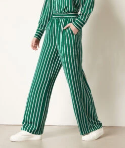 Gestreifte, Fließend Fallende Hose NILGRÜN 7 Gestreifte, Fließend Fallende Hose NILGRÜN -Etam Verkäufe 653994940 6