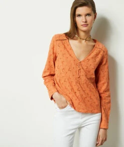 Bluse, 100 % Baumwolle HENNA