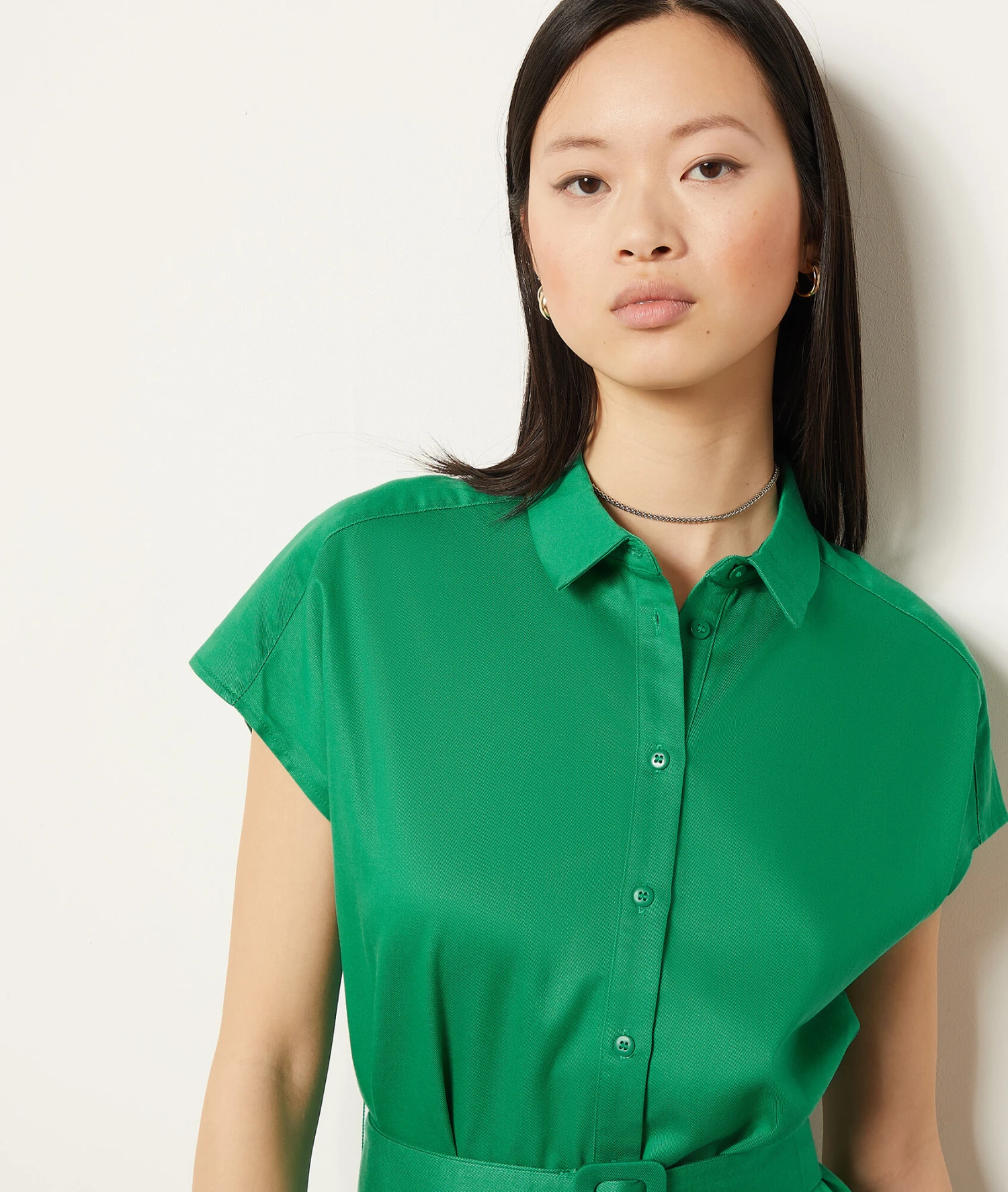 Kleid Mit Gürtel NILGRÜN 4 Kleid Mit Gürtel NILGRÜN – Bild 4