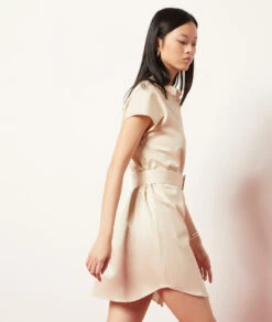 Kleid Mit Gürtel ECRU -Etam Verkäufe 653997780 6