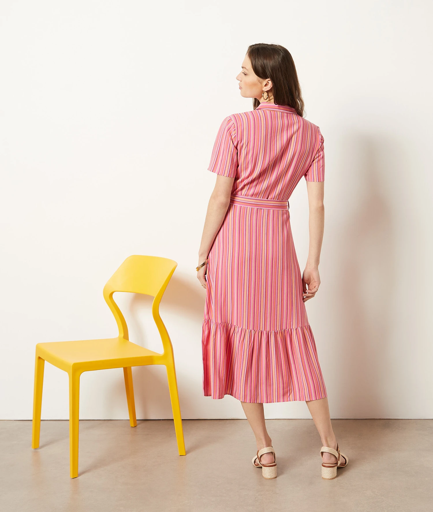 Langes Kleid Mit Print ROSA 2 Langes Kleid Mit Print ROSA – Bild 2