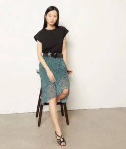 T-Shirt Mit Rundem Ausschnitt Aus 100 % Bio-Baumwolle SCHWARZ -Etam Verkäufe 654000105 c