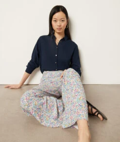 Fließende, Weit Geschnittene Hose BLAUGRÜN -Etam Verkäufe 654002336 6