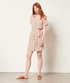 Kleid Aus Leinenmischgewebe KORALLE -Etam Verkäufe 654002806 6