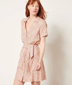 Kleid Aus Leinenmischgewebe KORALLE -Etam Verkäufe 654002806 c