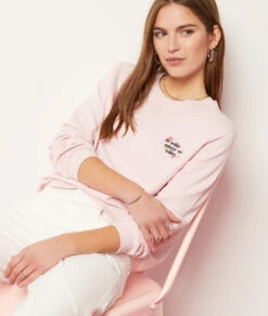 Sweatshirt Aus Mischbaumwolle PUDERROSA
