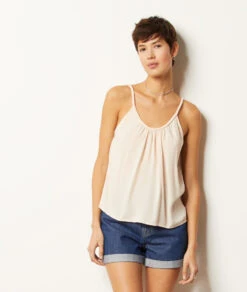 Top Mit Schmalen Trägern ECRU 7 Top Mit Schmalen Trägern ECRU -Etam Verkäufe 654007380 6