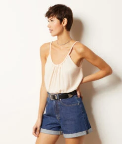 Top Mit Schmalen Trägern ECRU 9 Top Mit Schmalen Trägern ECRU -Etam Verkäufe 654007380 c