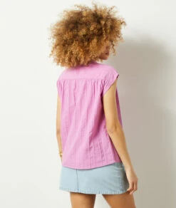 Plissierte Hemdbluse PARMA -Etam Verkäufe 654009310 a