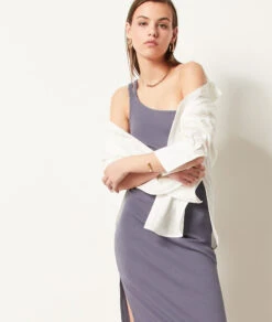 Asymmetrisches Kleid BLAUGRAU -Etam Verkäufe 654011821 c