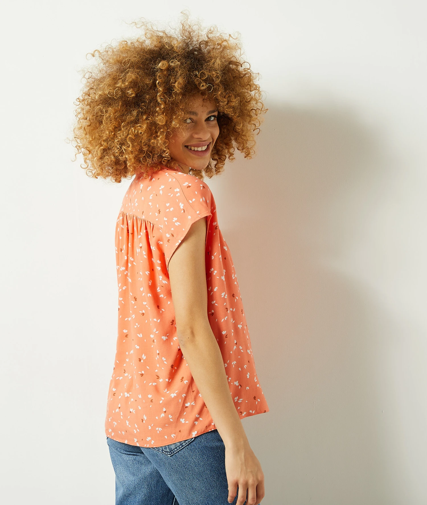 Costa Hemd Mit Kurzen Ärmeln Und Print TERRACOTTA 2 Costa Hemd Mit Kurzen Ärmeln Und Print TERRACOTTA – Bild 2